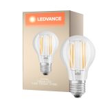 Ledvance Classic LED E27 Birne Fadenlampe Klar 7.5W 1055lm - 827 Extra Warmweiß | Ersatz für 75W