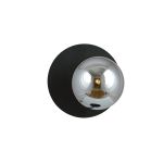 Emibig Wandleuchte Oslo Stahl Schwarz | Geeignet für 1x E14 - Max 10W
